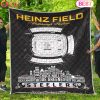 New England Patriots NFL Football Legend Skyline Quilt Blanket