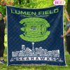 Los Angeles Rams NFL Football Legend Skyline Quilt Blanket