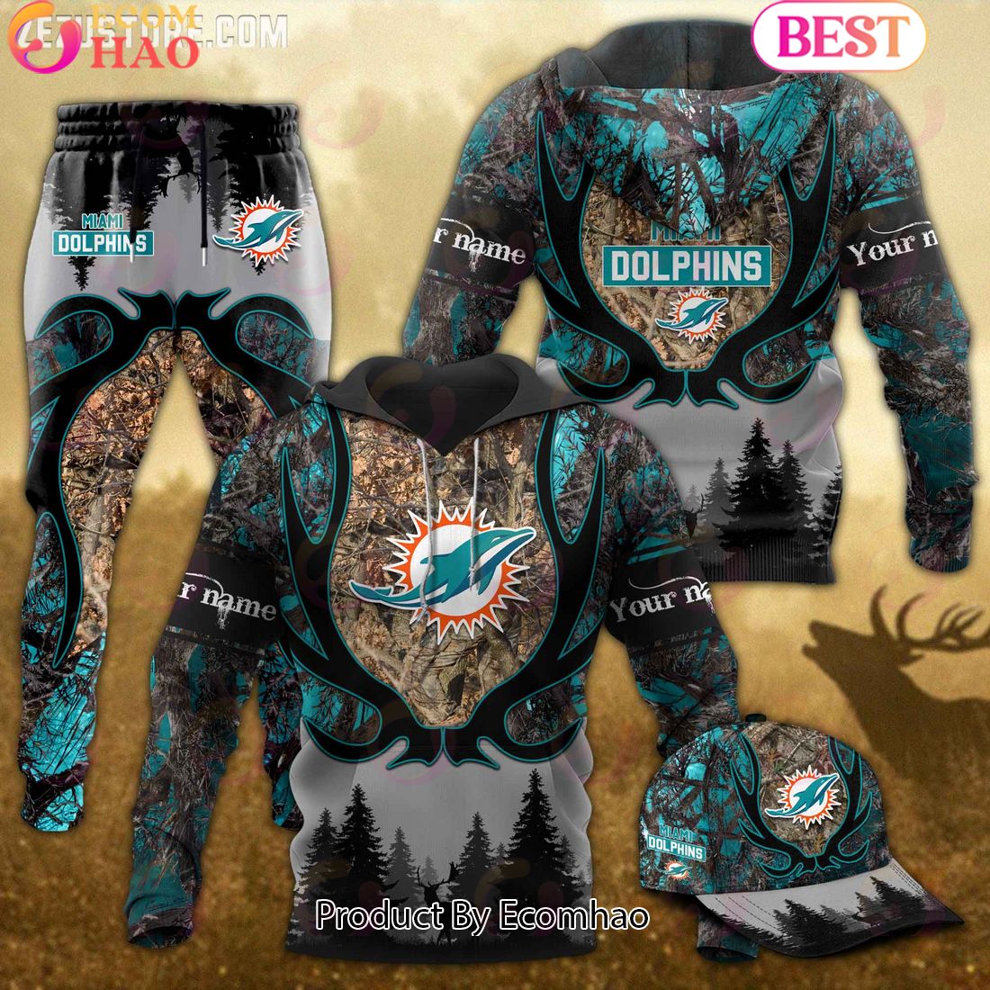 Pittsburgh Steelers NFL Hunting Camo 3D Combo Hoodie, Longpants, Cap