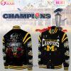 Michigan Football Champions Rose Bowl 2024 Baseball Jacket – Navy