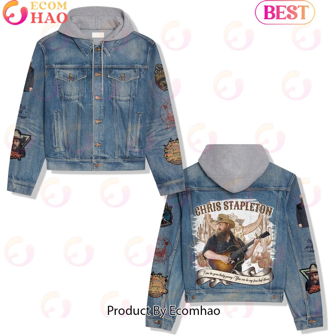 Fall Out Boy So Much For 2our Dust Hooded Denim Jacket