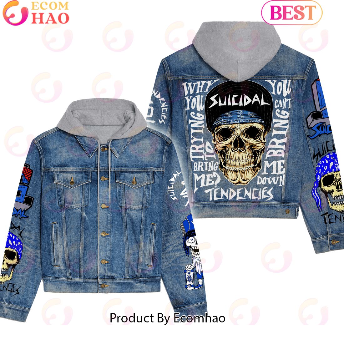 Suicidal Tendencies Hooded Denim Jacket