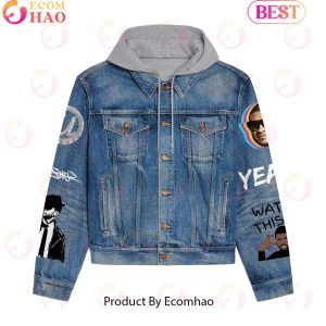 You Make Me Wanna Usher Hooded Denim Jacket