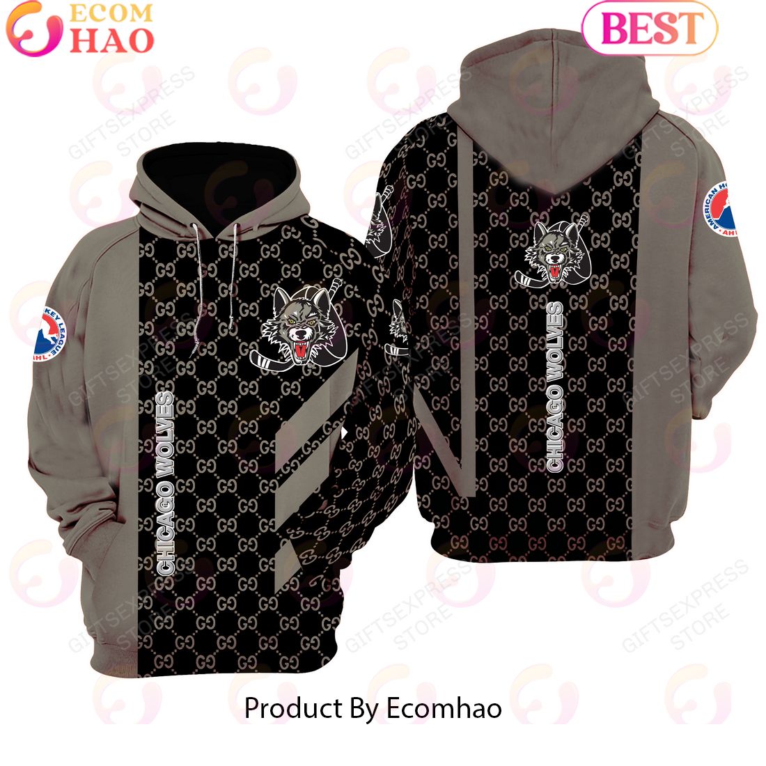 AHL Chicago Wolves Luxury Style Hoodie