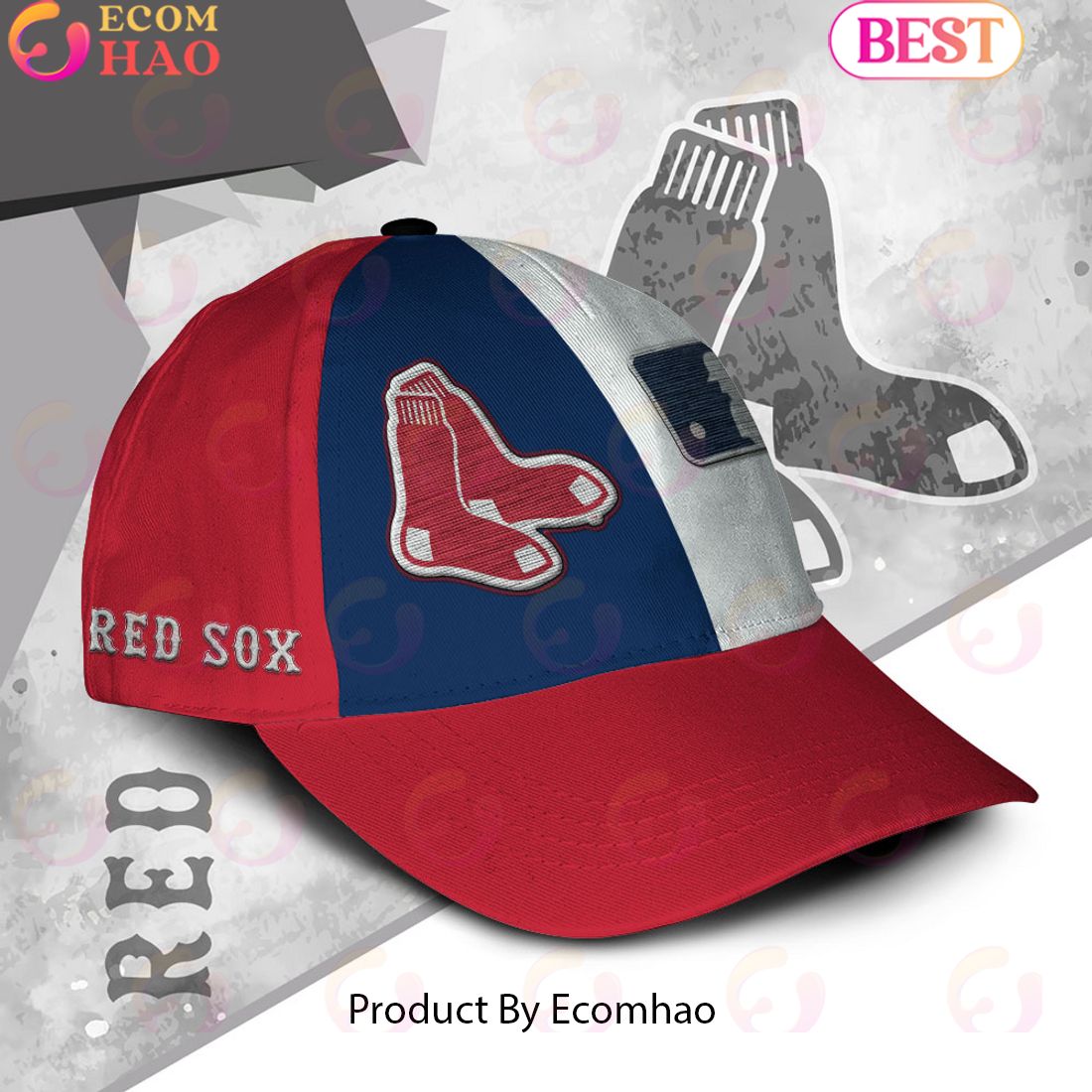 MLB Boston Red Sox Custom Name Embroidery Cap