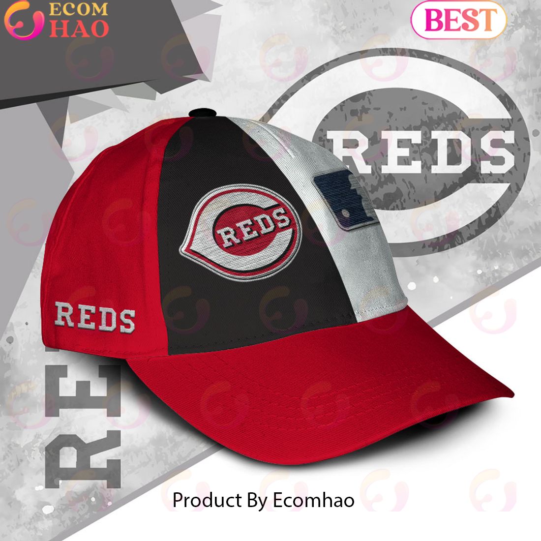 MLB Cincinnati Reds Custom Name Embroidery Cap