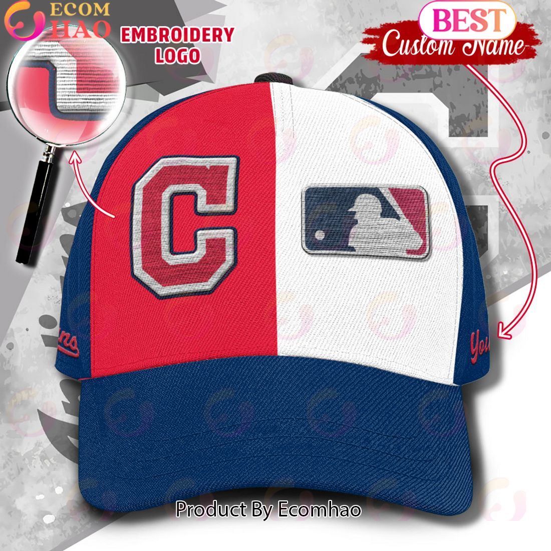 MLB Cincinnati Reds Custom Name Embroidery Cap