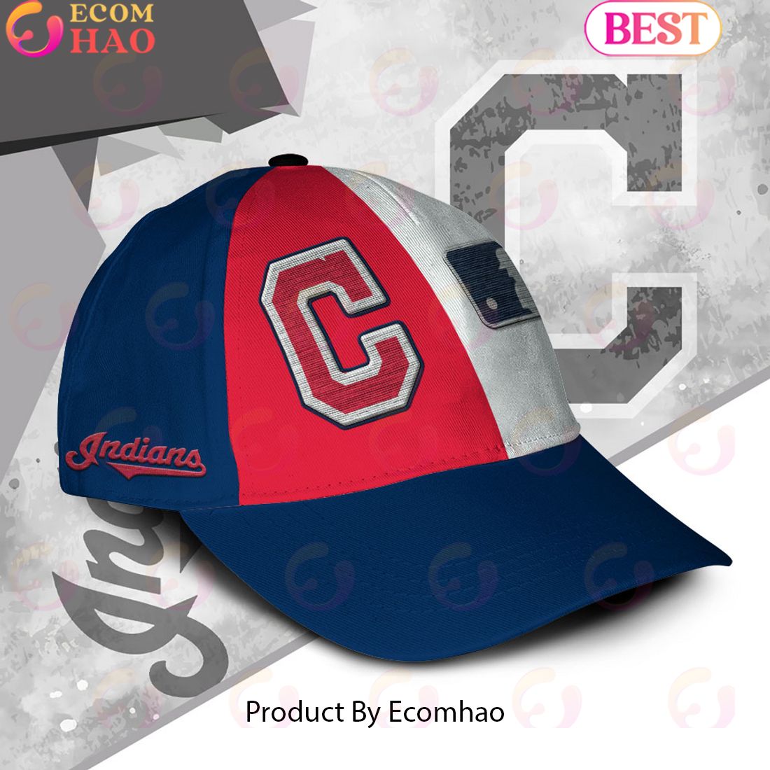 MLB Cleveland Indians Custom Name Embroidery Cap