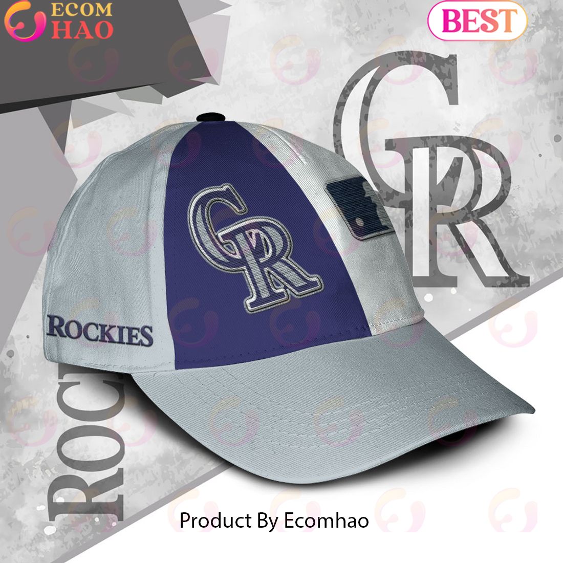 MLB Colorado Rockies Custom Name Embroidery Cap