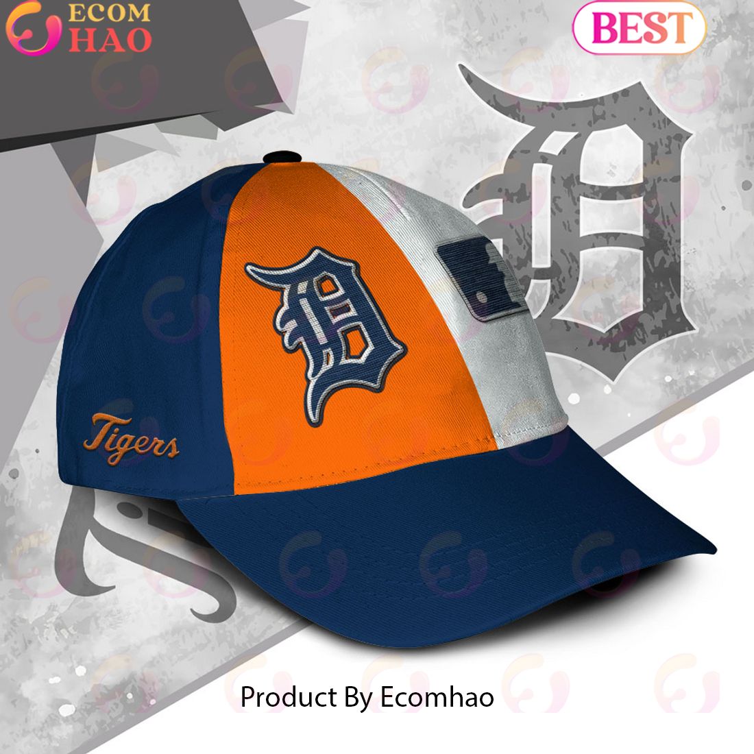 MLB Detroit Tigers Custom Name Embroidery Cap