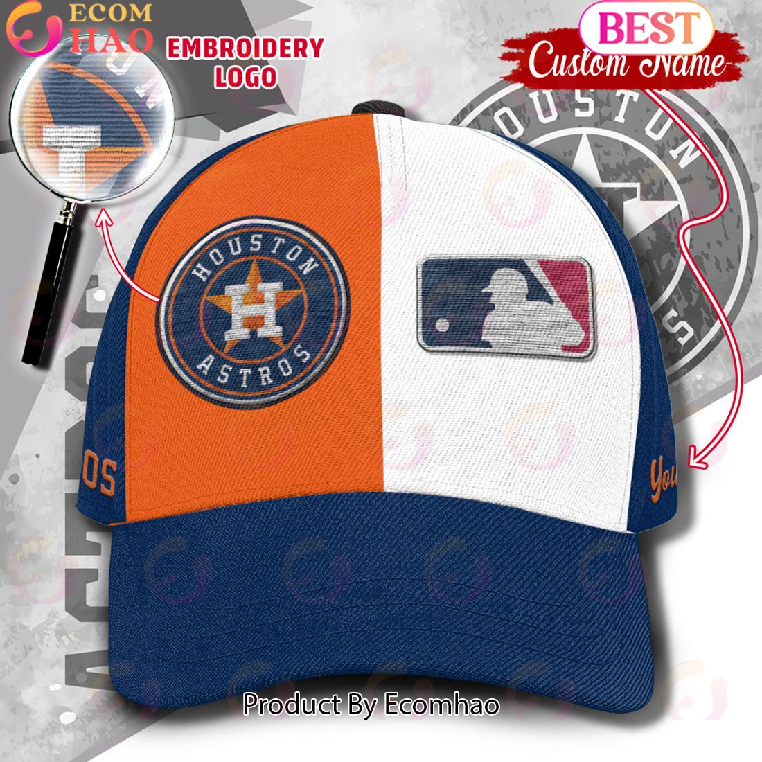 MLB Detroit Tigers Custom Name Embroidery Cap