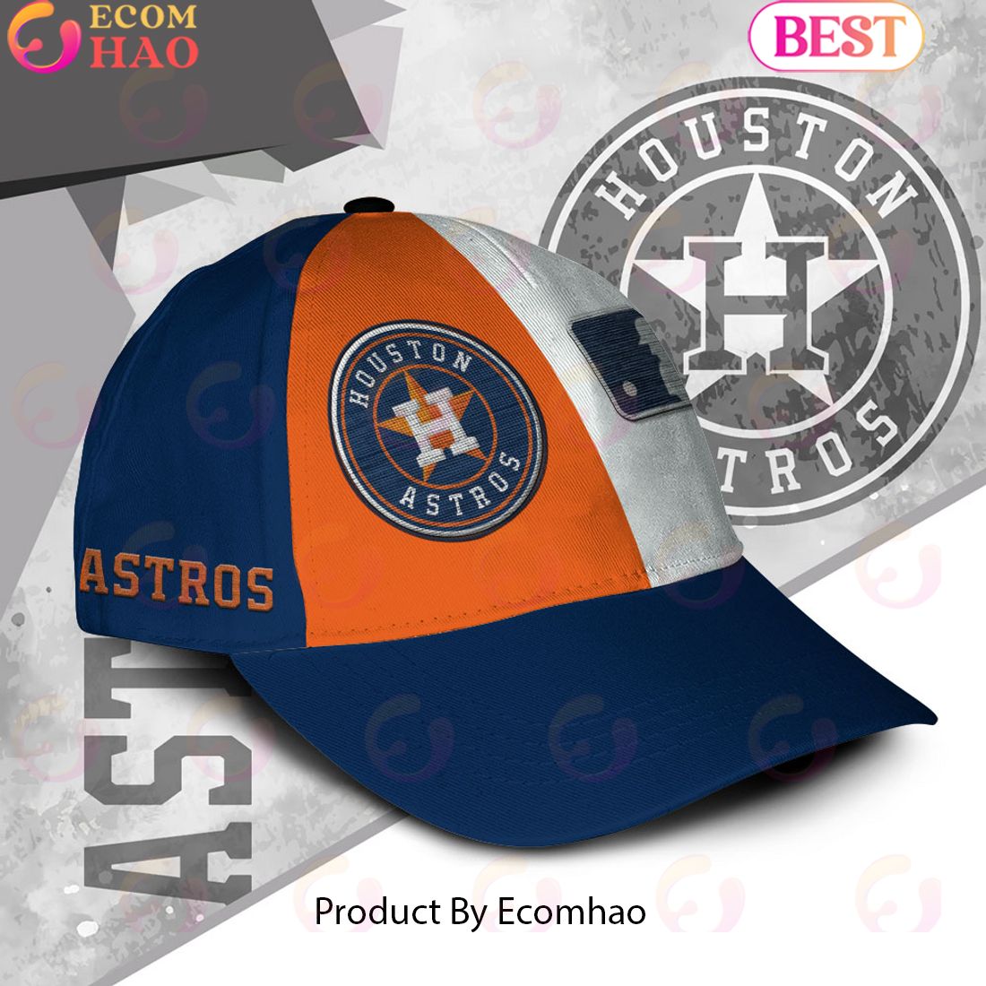 MLB Houston Astros Custom Name Embroidery Cap