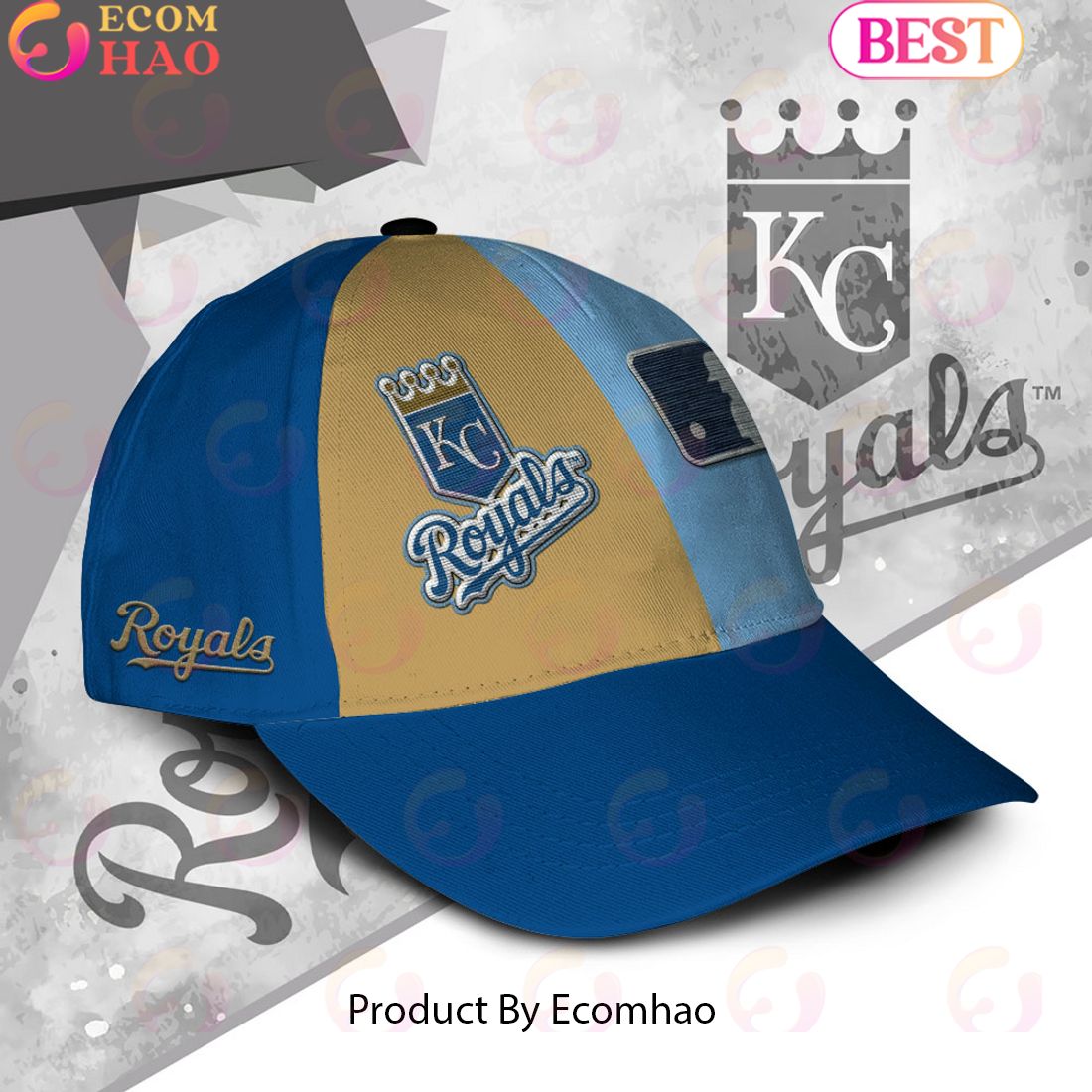 MLB Kansas City Royals Custom Name Embroidery Cap