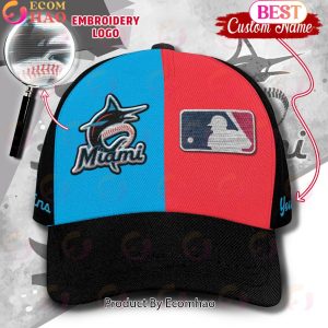 MLB Miami Marlins Custom Name Embroidery Cap