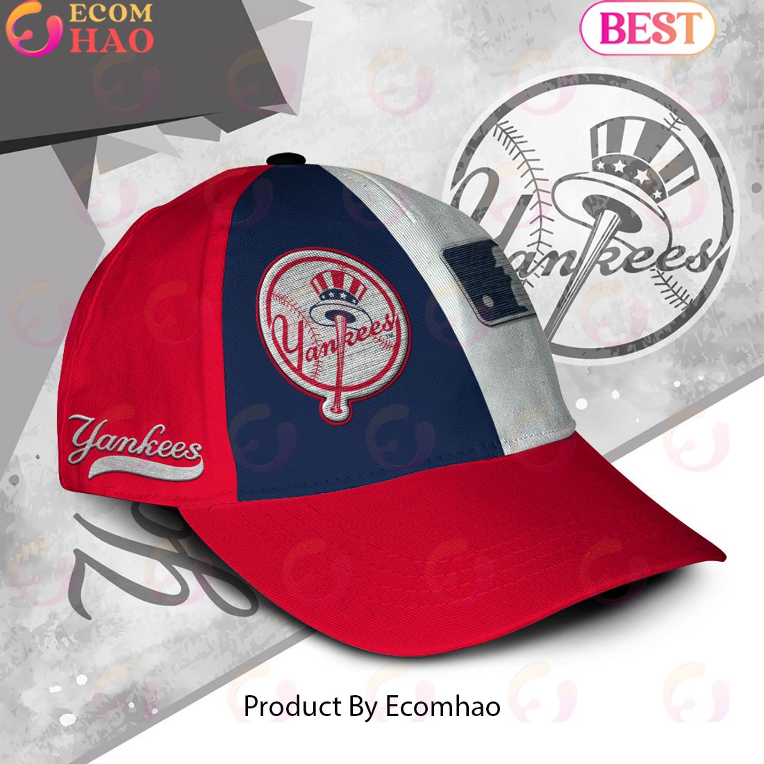 MLB New York Yankees Custom Name Embroidery Cap