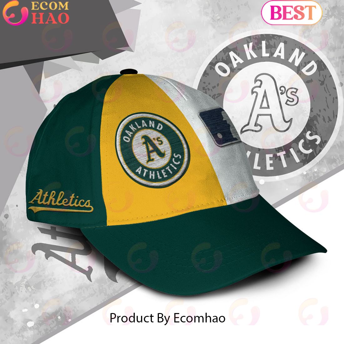 MLB Oakland Athletics Custom Name Embroidery Cap