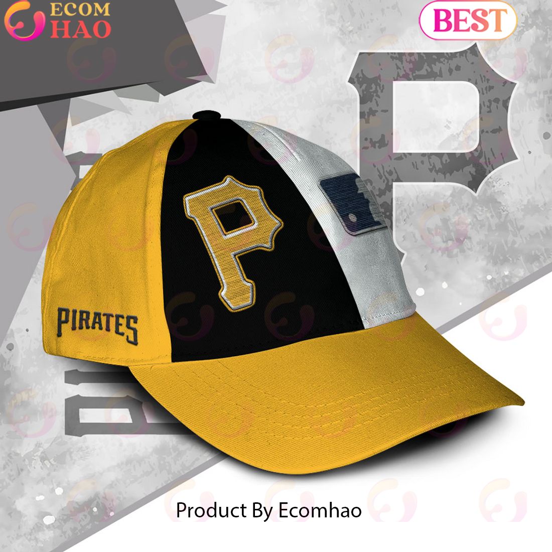 MLB Pittsburgh Pirates Custom Name Embroidery Cap