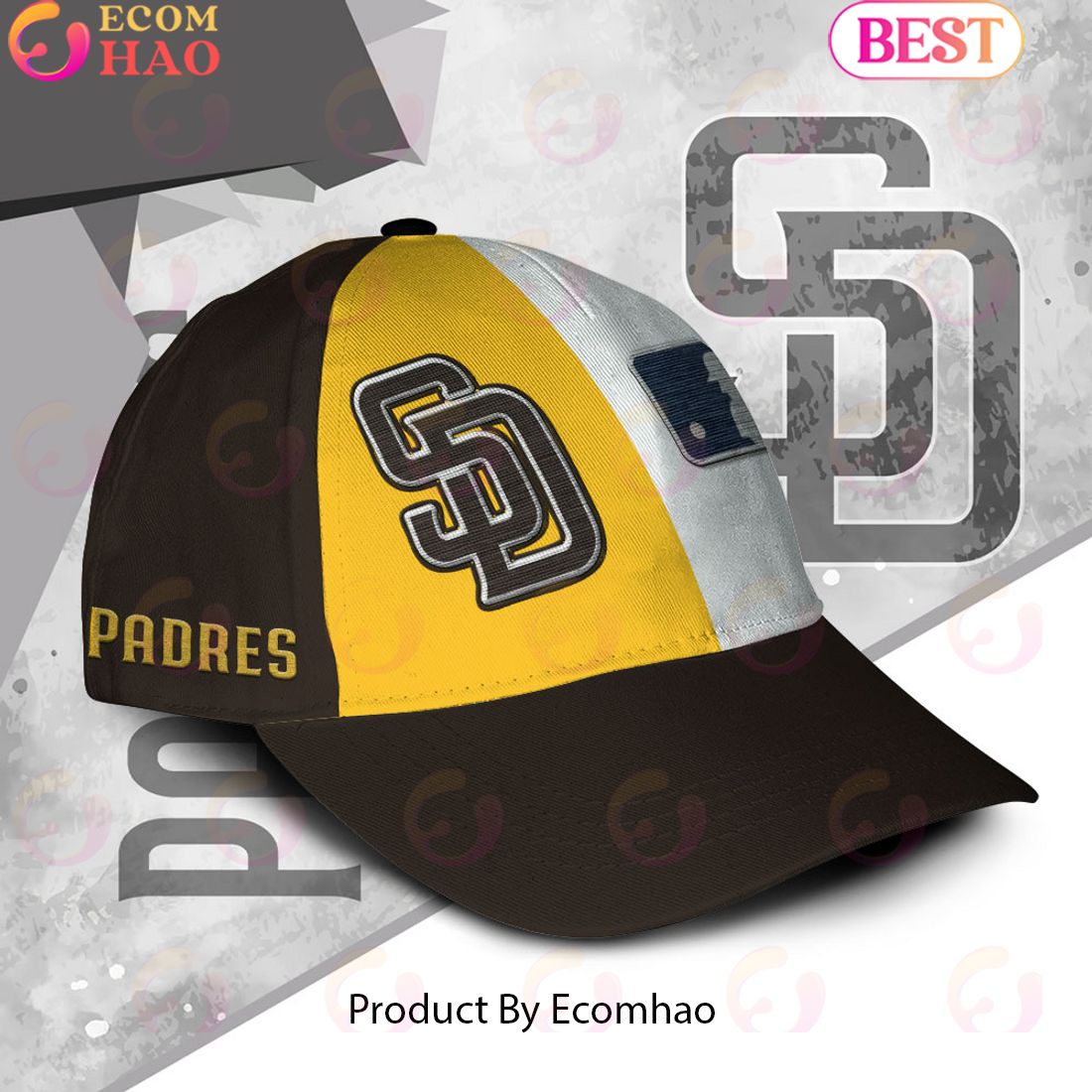 MLB San Diego Padres Custom Name Embroidery Cap