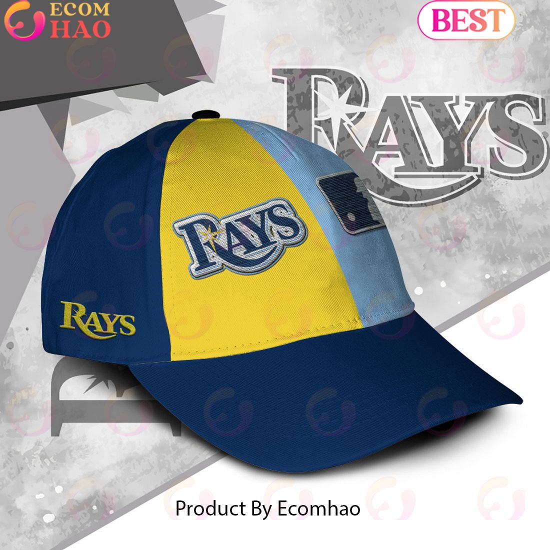 MLB Tampa Bay Rays Custom Name Embroidery Cap