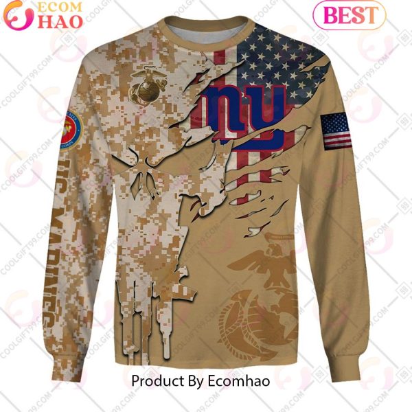 NFL New York Giants Special Marine Camo Design 3D Hoodie