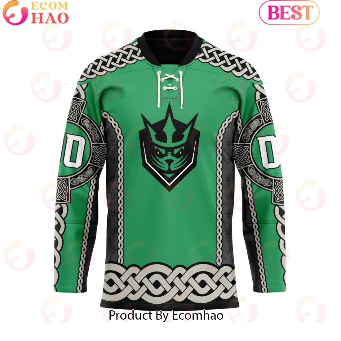 San Diego Seals St Patrick Day Custom Name Custom Number Team Jersey Hockey Jersey