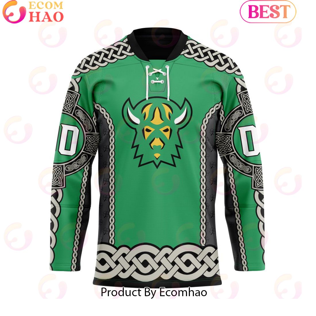 Saskatchewan Rush St Patrick Day Custom Name Custom Number Team Jersey Hockey Jersey