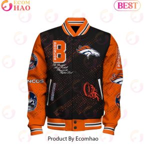 Denver Broncos National Football League Pattern Baseball Jacket Denver Broncos National Football League Pattern Baseball Jacket