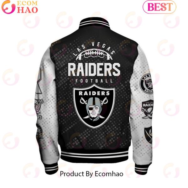 Las Vegas Raiders National Football League Pattern Baseball Jacket