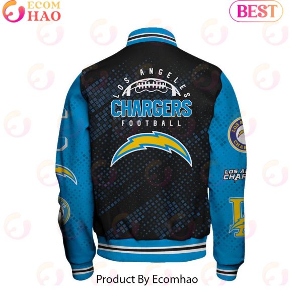 Los Angeles Chargers National Football League Pattern Baseball Jacket