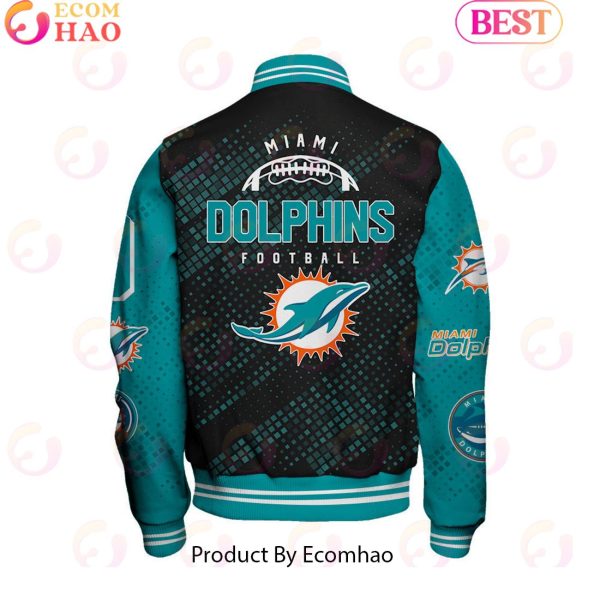 Miami Dolphins National Football League Pattern Baseball Jacket