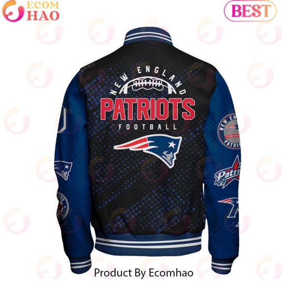 New England Patriots National Football League Pattern Baseball Jacket