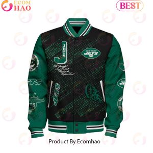New York Jets National Football League Pattern Baseball Jacket
