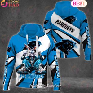 Custom Name NFL Carolina Panthers Bugs Bunny Sport Clothing 3D Hoodie
