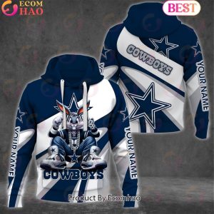 Custom Name NFL Dallas Cowboys Bugs Bunny Sport Clothing 3D Hoodie Custom Name NFL Dallas Cowboys Bugs Bunny Sport Clothing 3D Hoodie