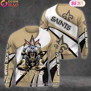 Custom Name NFL New Orleans Saints Bugs Bunny Sport Clothing 3D Hoodie Custom Name NFL New Orleans Saints Bugs Bunny Sport Clothing 3D Hoodie
