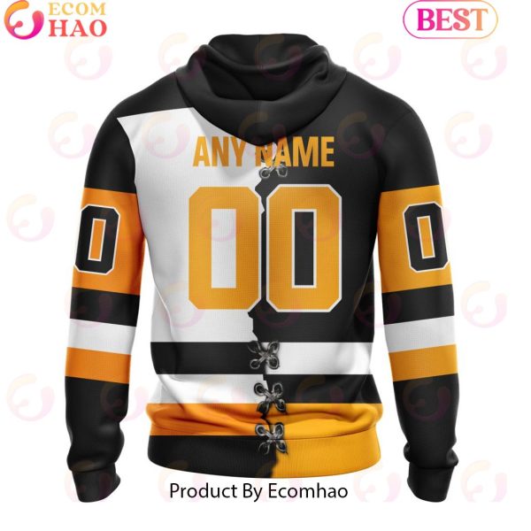 Custom OHL Brantford Bulldogs Mix Home And Away Jersey Personalized Letters Number Hoodie