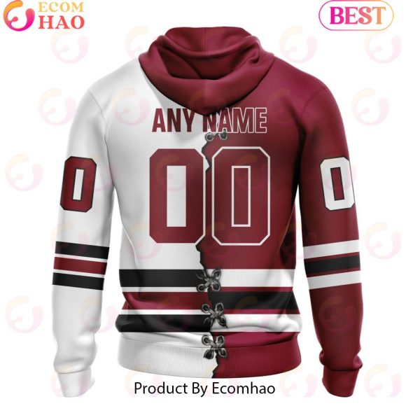 Custom OHL Guelph Storm Mix Home And Away Jersey Personalized Letters Number Hoodie