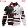 Custom OHL Mississauga Steelheads Mix Home And Away Jersey Personalized Letters Number Hoodie