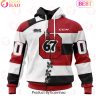 Custom OHL Owen Sound Attack Mix Home And Away Jersey Personalized Letters Number Hoodie