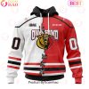 Custom OHL Peterborough Petes Mix Home And Away Jersey Personalized Letters Number Hoodie