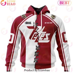 Custom OHL Peterborough Petes Mix Home And Away Jersey Personalized Letters Number Hoodie