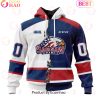 Custom OHL Peterborough Petes Mix Home And Away Jersey Personalized Letters Number Hoodie
