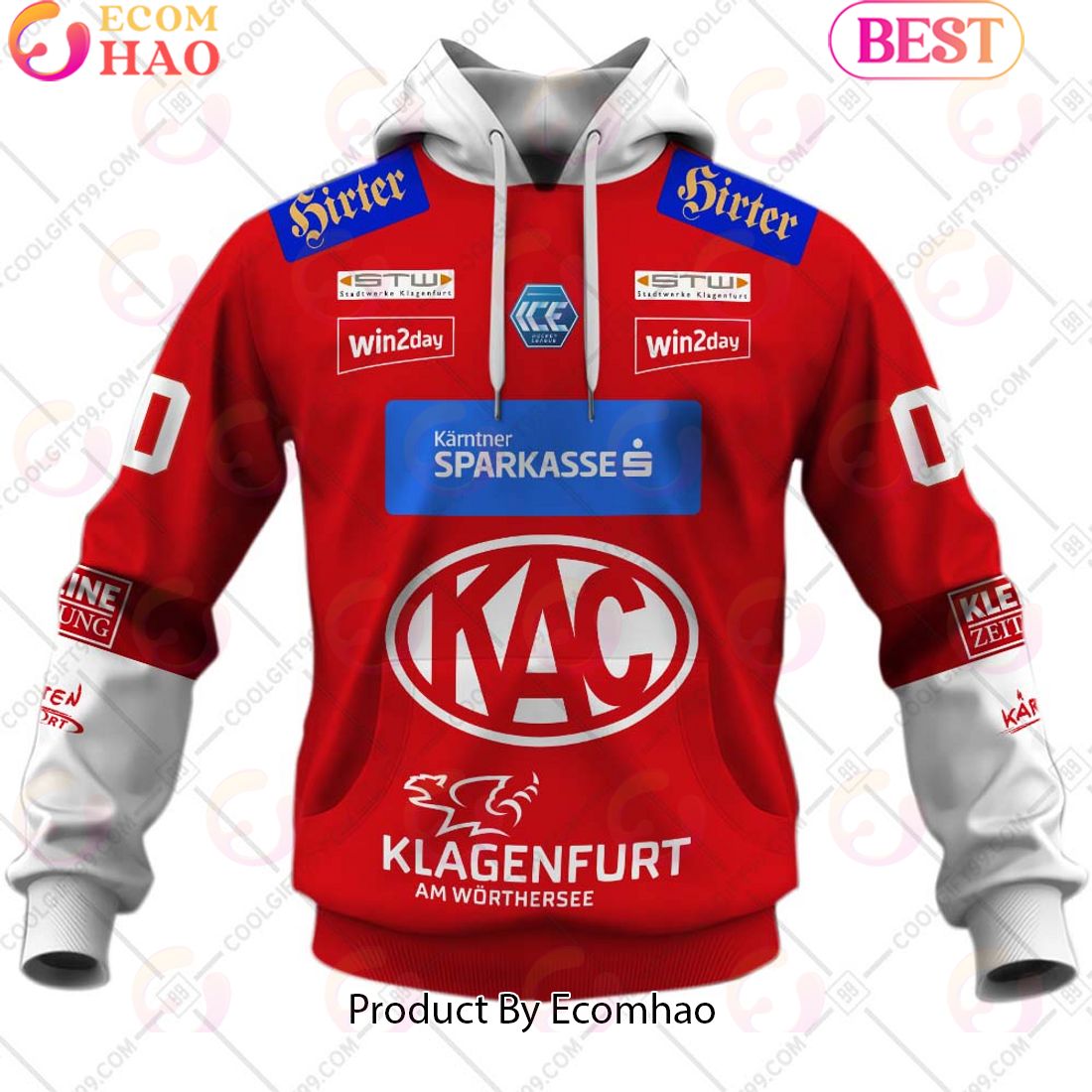 ICEHL EC KAC Home Jersey Style 3D Hoodie