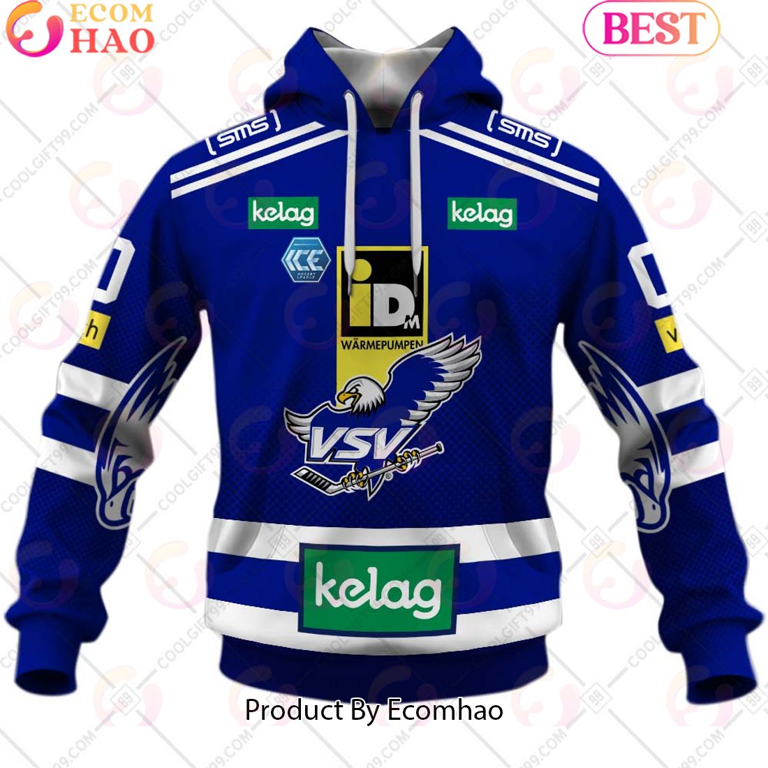 ICEHL EC VSV Home Jersey Style 3D Hoodie