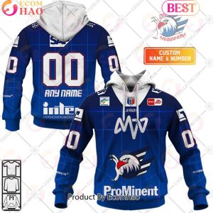 Deutsche Eishockey Liga Adler Mannheim Home Jersey Style 3D Hoodie Deutsche Eishockey Liga Adler Mannheim Home Jersey Style 3D Hoodie