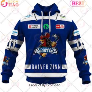 Deutsche Eishockey Liga Iserlohn Roosters Home Jersey Style 3D Hoodie Deutsche Eishockey Liga Iserlohn Roosters Home Jersey Style 3D Hoodie