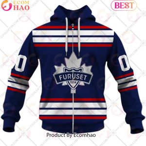 Personalized EHL Furuset Ishockey 2324 Home Jersey Style 3D Hoodie