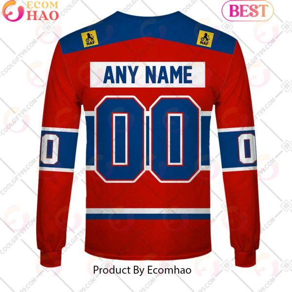 Personalized EHL Hasle Loren Ishockey 2324 Home Jersey Style 3D Hoodie