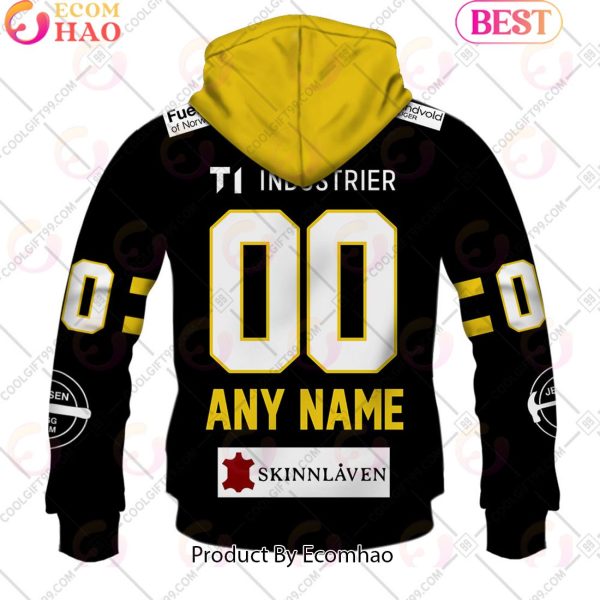 Personalized EHL Ringerike Panthers 2324 Home Jersey Style 3D Hoodie