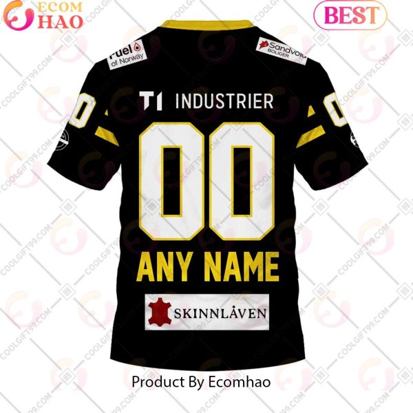 Personalized EHL Ringerike Panthers 2324 Home Jersey Style 3D Hoodie